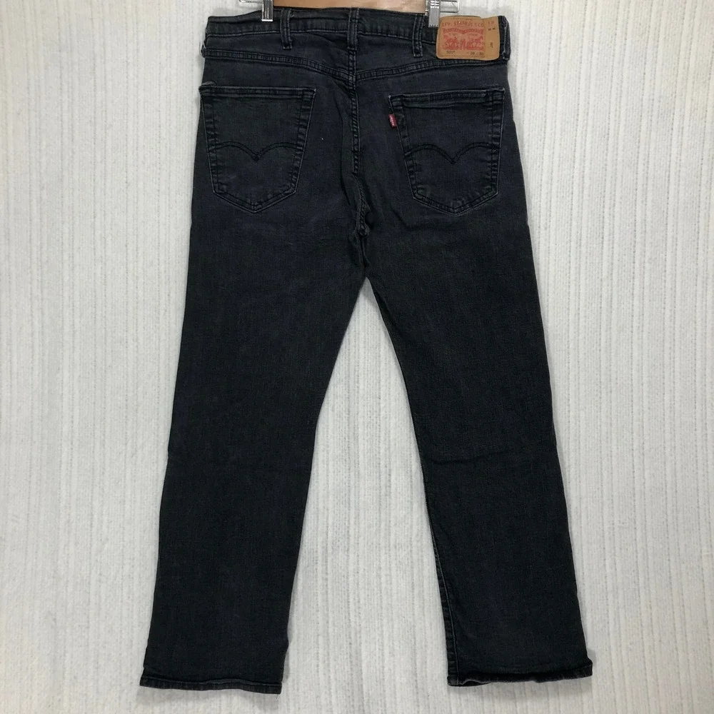 Levis 501 Original Fit Jeans 38x30‎ Faded Black Straight Leg Button Fly Denim